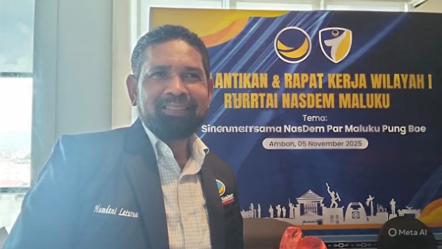 Foto : Hamdani Laturua, Ketua DPW NasDem Maluku, periode 2025–2029