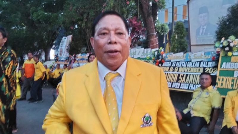 Foto : Yunus Serang, Ketua Steering Committee Musyawarah Daerah (Musda) XI Partai Golkar Maluku 2025 & anggota DPRD Maluku, dari Dapil VI 