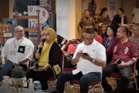 Foto : Wakil Wali Kota Ambon, Ely Toisutta,S.Sos., Dalam kegiatan Wajar ke-22 di balai kota ambon