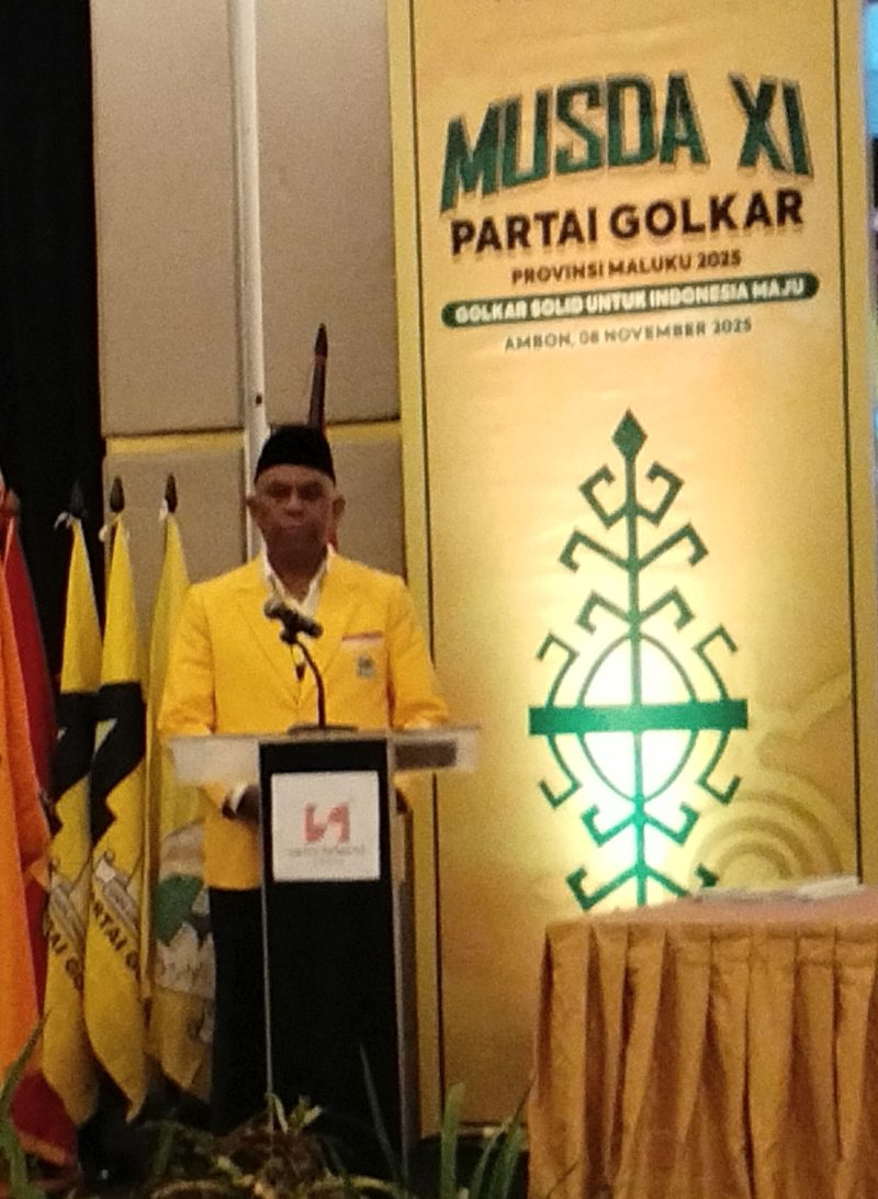 Foto : Umar A. Lessy, Ketua Dewan Pimpinan Daerah (DPD) Partai Golkar Provinsi Maluku periode 2025–2030